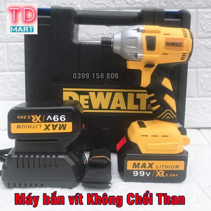 Máy chuyên bắt vít DEWALT 99V, 100% Lõi Đồng - Pin 10 cell Cực Trâu