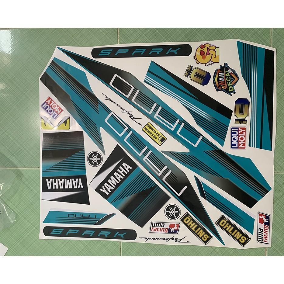 Tem sirius 110 spark nano xanh ngọc