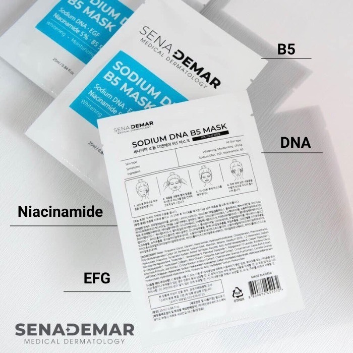 Mặt Nạ Phục Hồi Tế Bào Gốc SenaDemar Sodium DNA B5 Mask 25ml