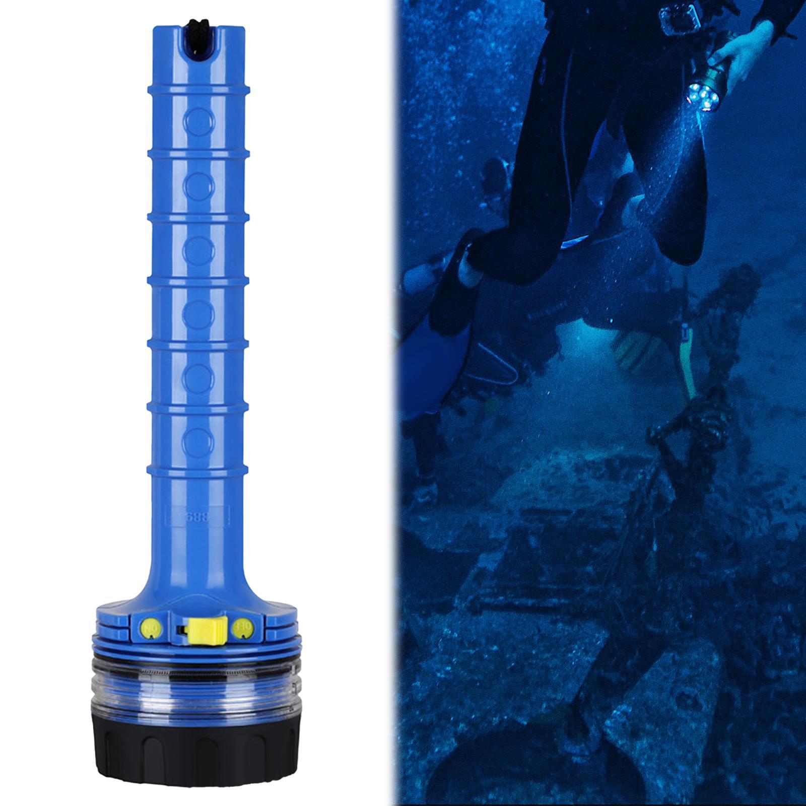 Scuba Diving Flashlight, Waterproof Dive Torch, Handheld Bright LED Torch Light Underwater Light for Night Snorkeling, Underwater Activities