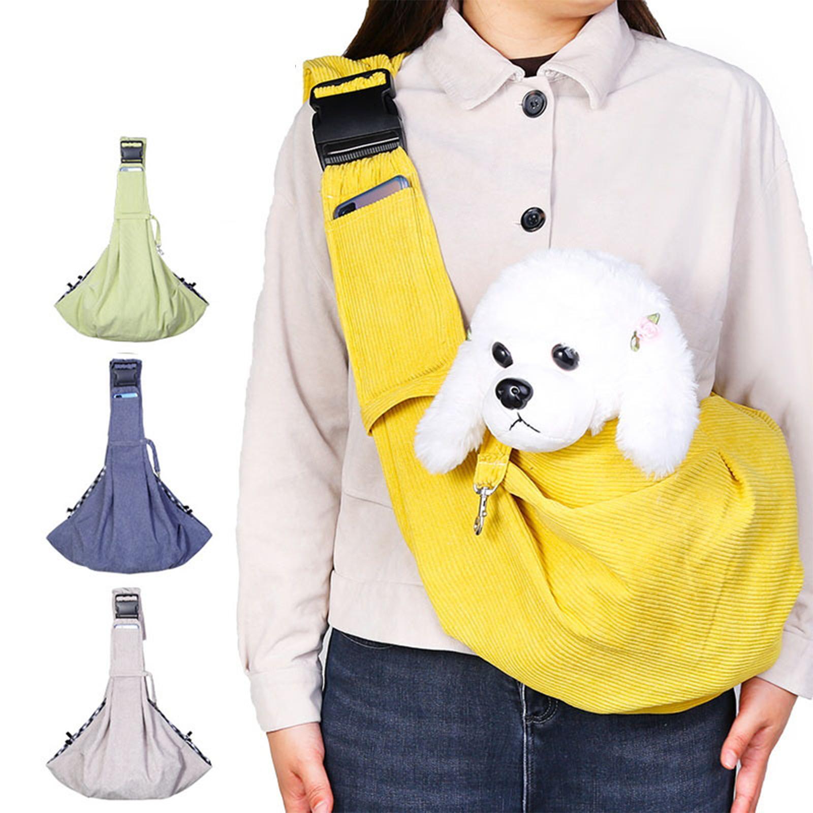 Shoulder Bag Backpack Puppy  Pocket Yellow