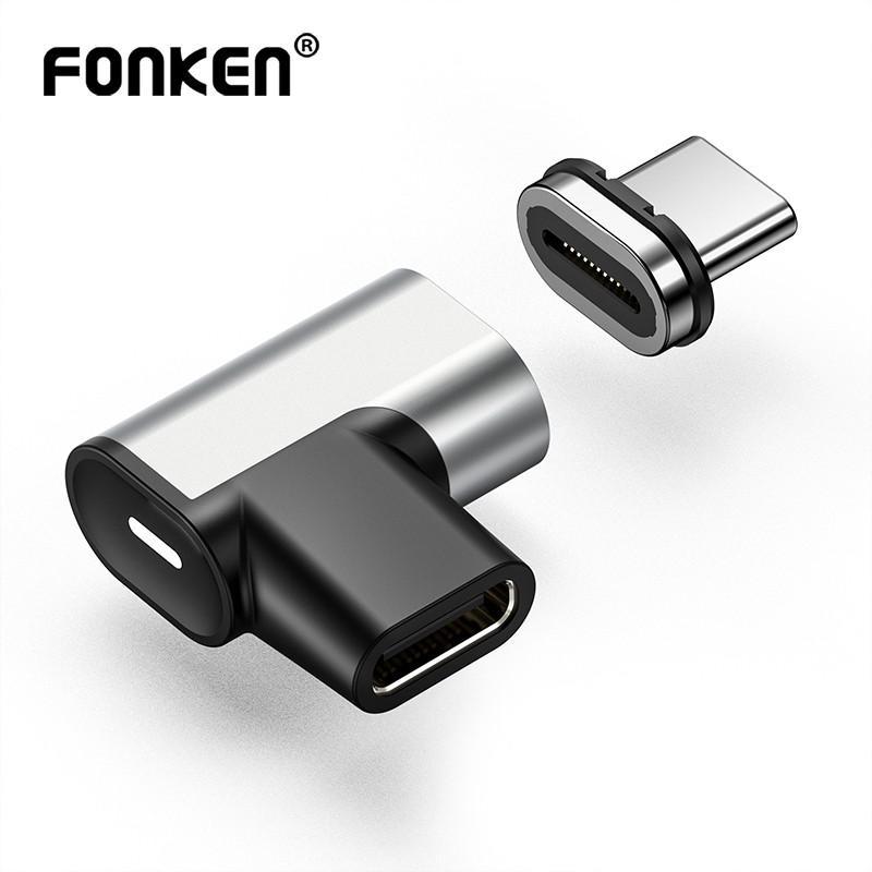 Đầu Chuyển Đổi Sạc FONKEN Sạc Nhanh Type-C USB 3.1 Màu Đen Cho laptop táo
