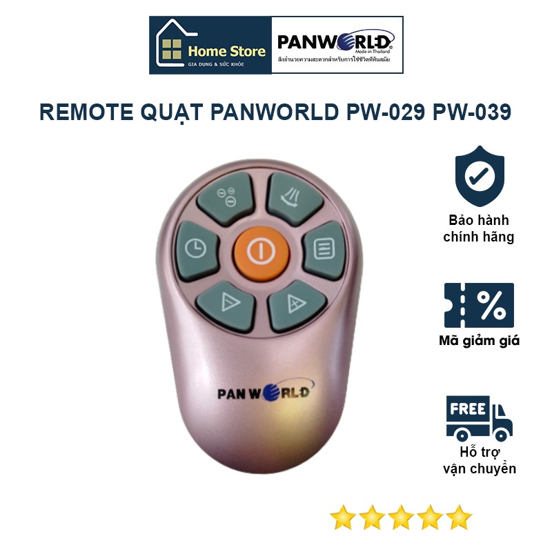 Remote quạt tháp Panworld PW-039 PW-029 - Hàng chính hãng