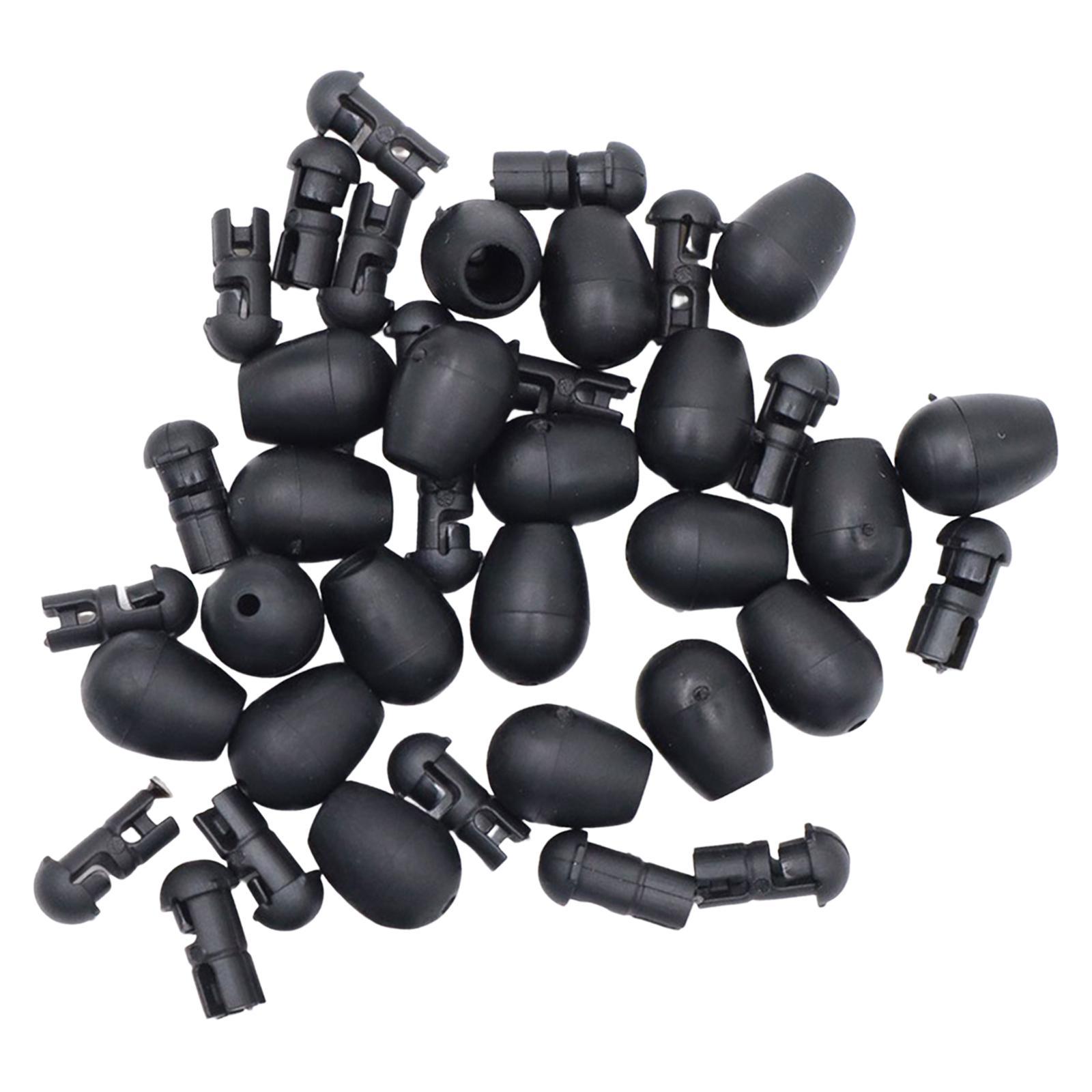 20x Quick Change Beads Carp Fishing Gear Rubber Carp Fishing Equipment for Carp Beads