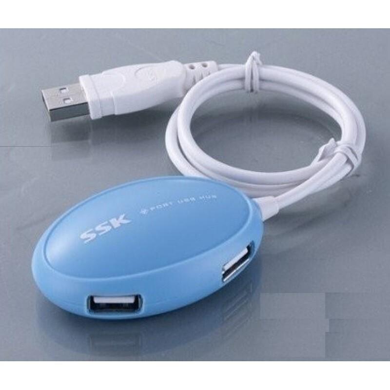 HUB USB 4 CỔNG SSK SHU 017 TRÒN XANH