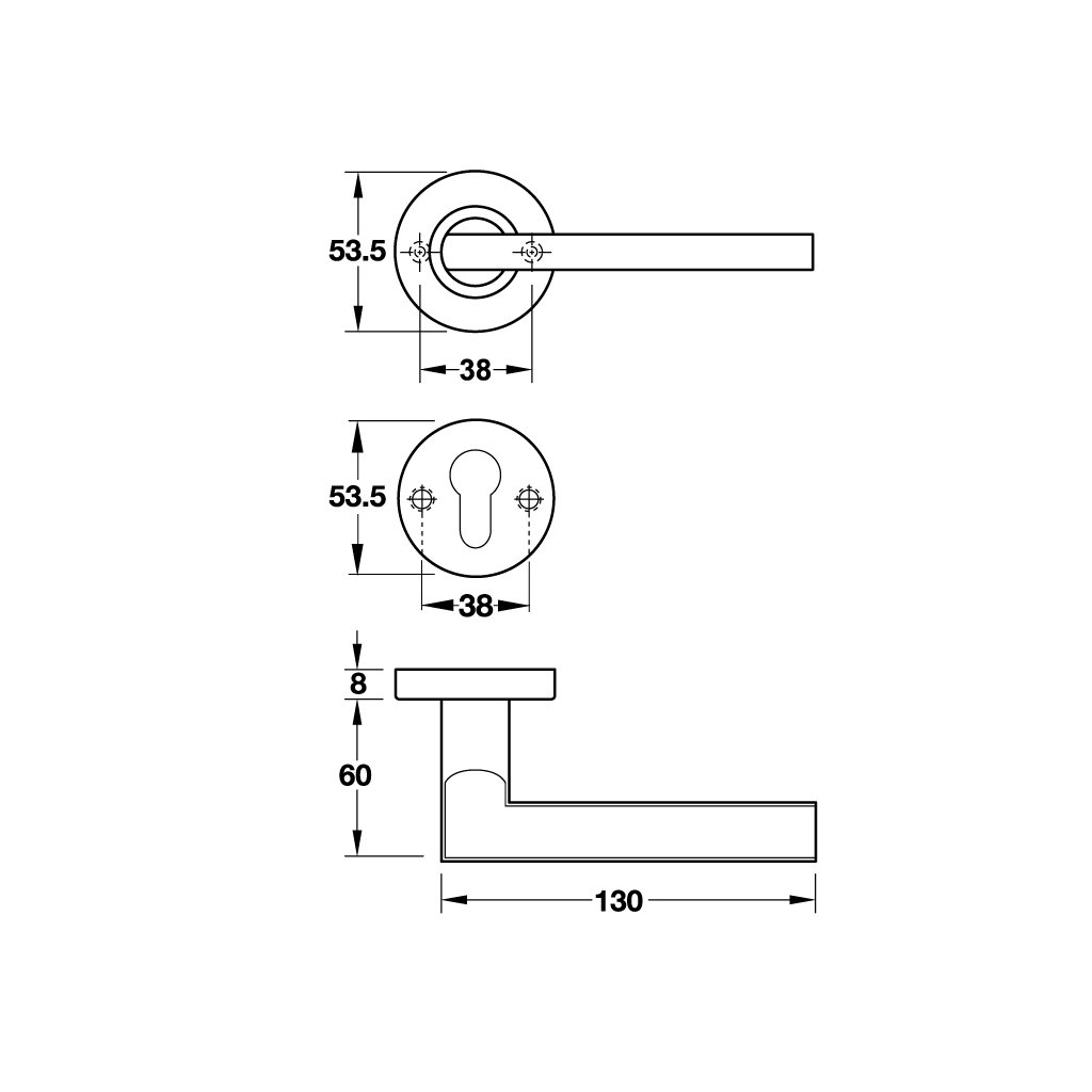 TAY NẮM CỬA  HAFELE STARTEC/903.78.162 - HÀNG CHÍNH HÃNG