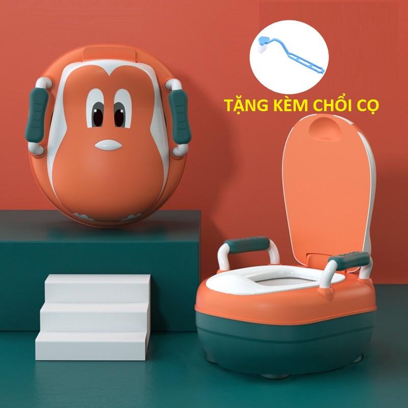 Bô Cho Bé Đi Vệ Sinh BabyJoy Bô Đi Vệ Sinh Cho Bé Gái Bé Trai Tập Ngồi Tựa Lưng Nhựa An Toàn