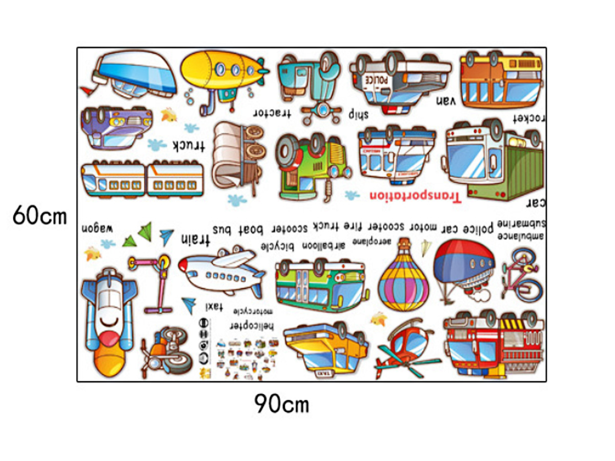 decal dán tường ô tô tiếng anh