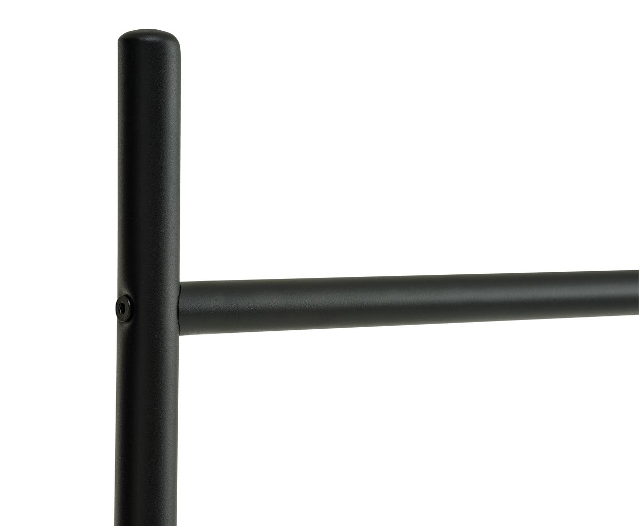 Giá treo quần áo | JYSK Tornby | nhựa PE/thép | đen | R60xS48xC155cm