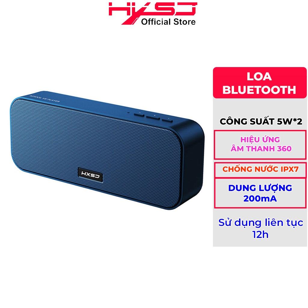 Loa bluetooth HXSJ V6 Bản Mở Rộng Hỗ Trợ Kết Nối Bluetooth 5.0, Thẻ Nhớ, USB, Công suất 2 loa 10W Nhiều Màu Sắc - Hàng Chính Hãng