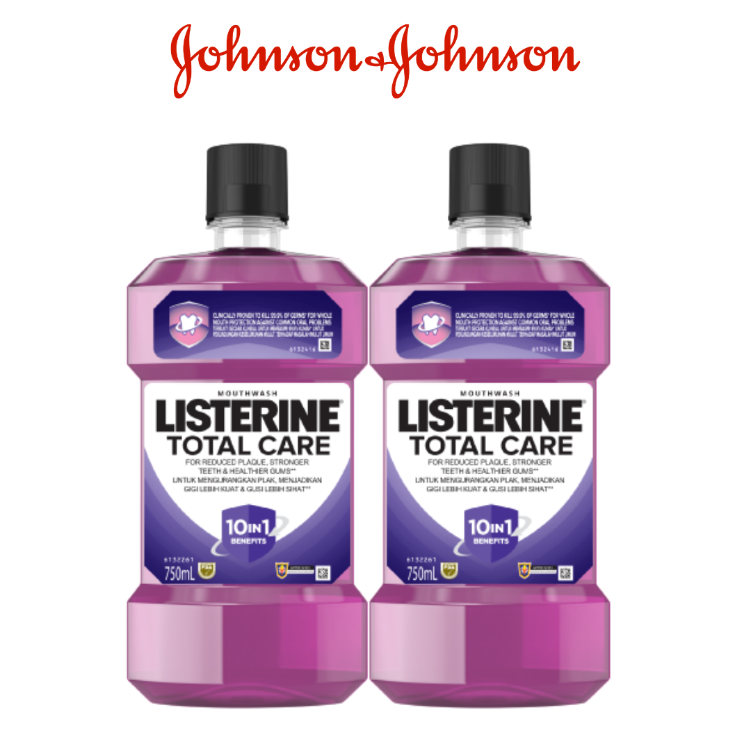 Combo 2 Nước súc miệng chăm sóc toàn diện Listerine Total Care Mouthwash 750ml