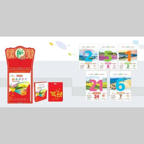 Lịch 2025 - Lịch Bloc Siêu Cực Đại Đặc Biệt 2025 - Quê Hương Việt Nam - 35 x 50 cm - BLO 01