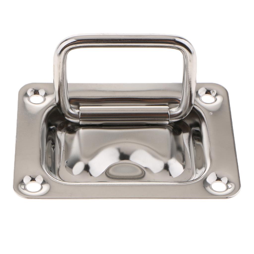 4X Boat Stainless Lift Handle Pull Deck Hinge