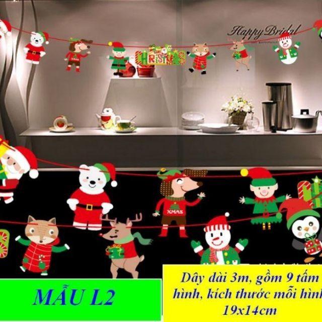 Trang trí noel cờ treo noel trang trí giáng sinh L2