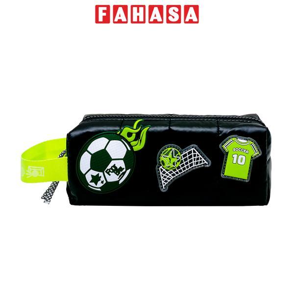 Bóp Viết Thể Thao Soccer Phối Hình Bóng Đá - Yescholar 9426 - Màu Đen