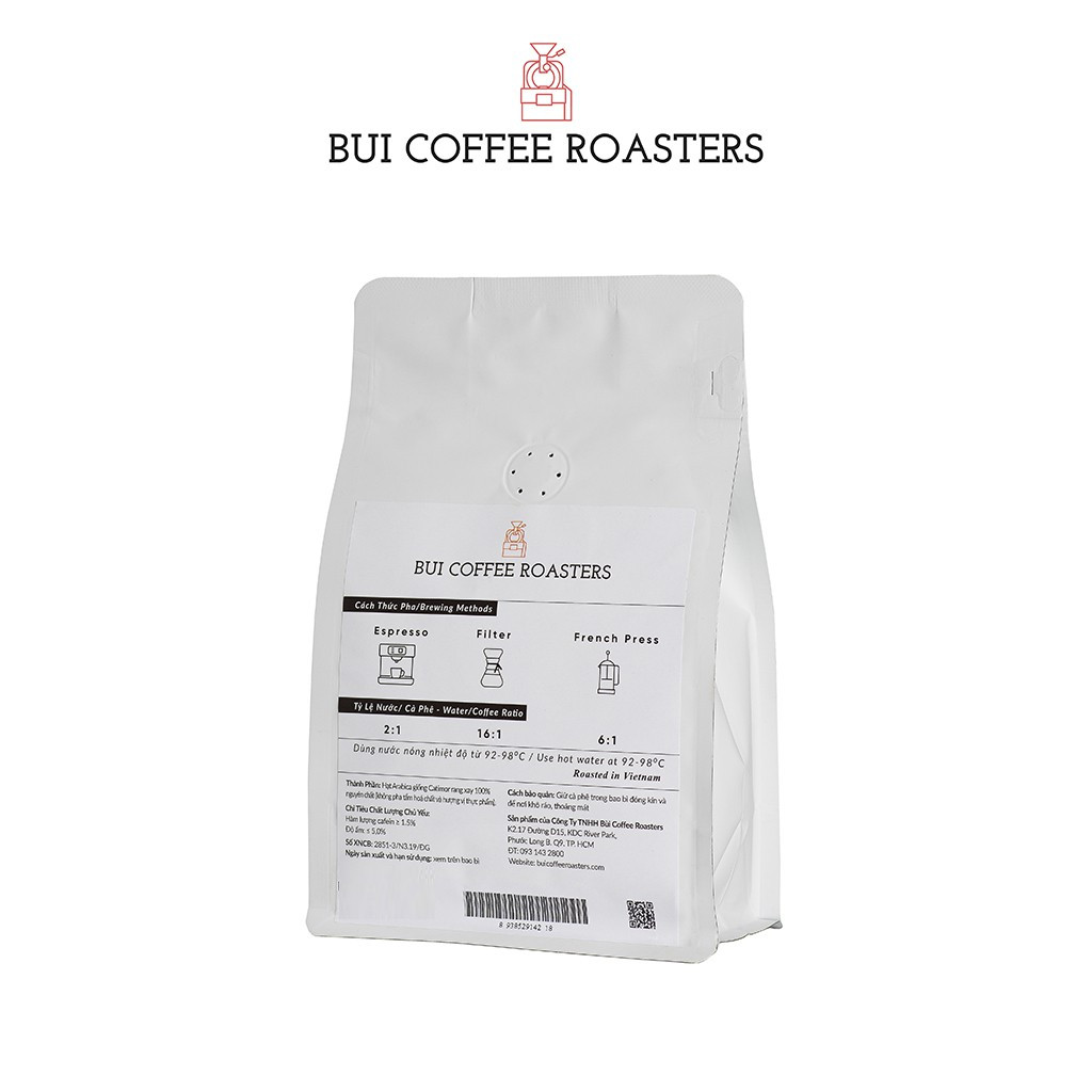 Cà Phê Arabica - Bui Coffee Roasters 250g (Nguyên Hạt)