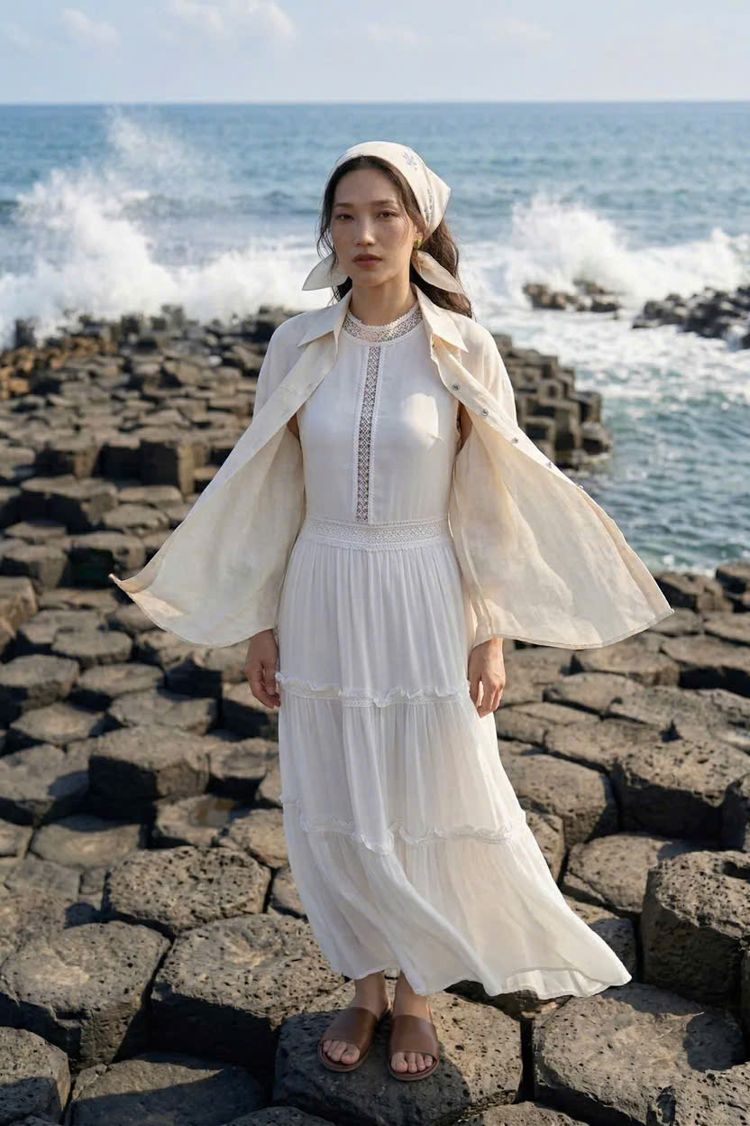 Áo Sơ Mi Oversize Linen Nhu Phong TOP175BEIGE Thời trang Hity