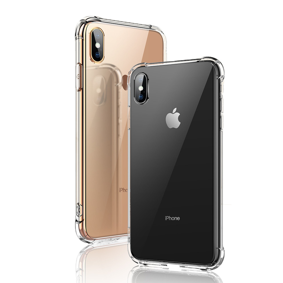 Ốp Hybrid Viền TPU Mặt Kính Cường Lực Leeu Design dành cho iPhone Xs Max _ Hàng Nhập Khẩu