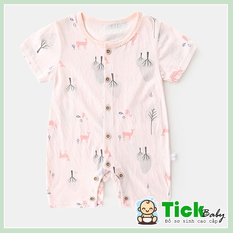 Bộ Body Cho Bé, Bộ Liền Thân Bé Sơ Sinh Từ 3 - 12 Tháng Chất Liệu Cotton Mềm Mát