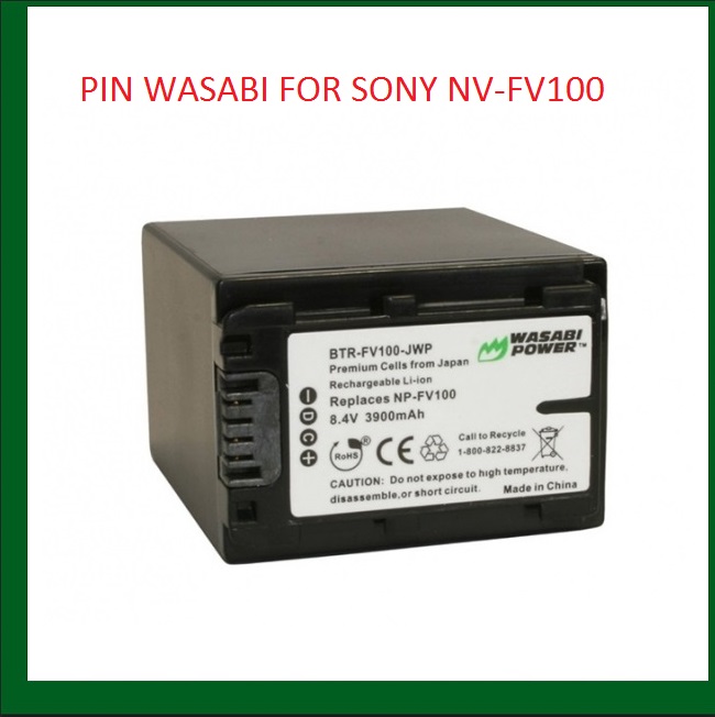 PIN WASABI FOR SONY NV-FV100 - HÀNG CHÍNH HÃNG