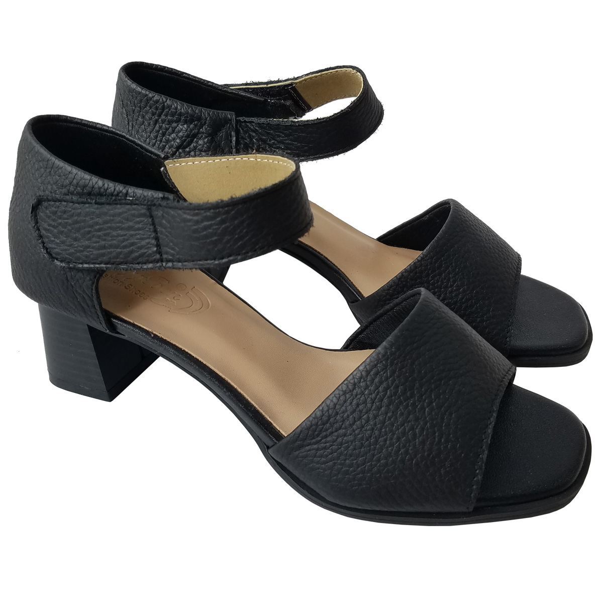 Giày Sandal Cao Gót Da Bò BIGGBEN Cao 5 Phân SDCG132