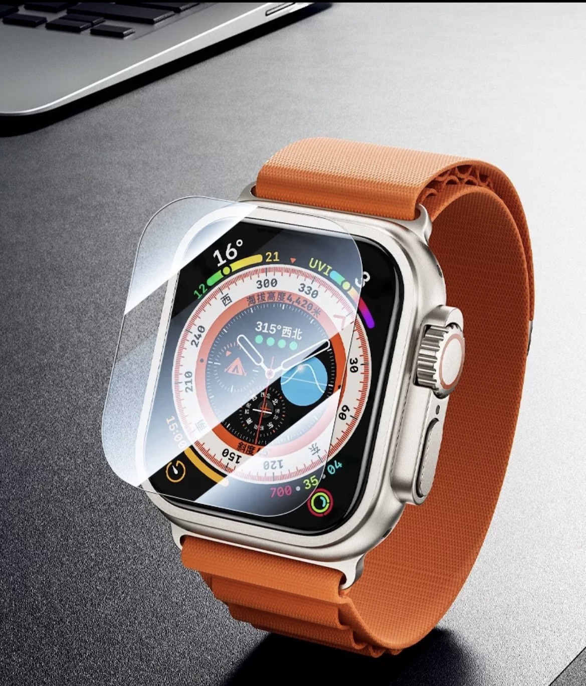 Bộ 3 Miếng Dán Cường Lực GOR Dành Cho Apple Watch Ultra - HÀNG CHÍNH HÃNG