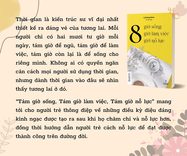 8 Giờ Sống, 8 Giờ Làm Việc, 8 Giờ Nỗ Lực - Bản Quyền