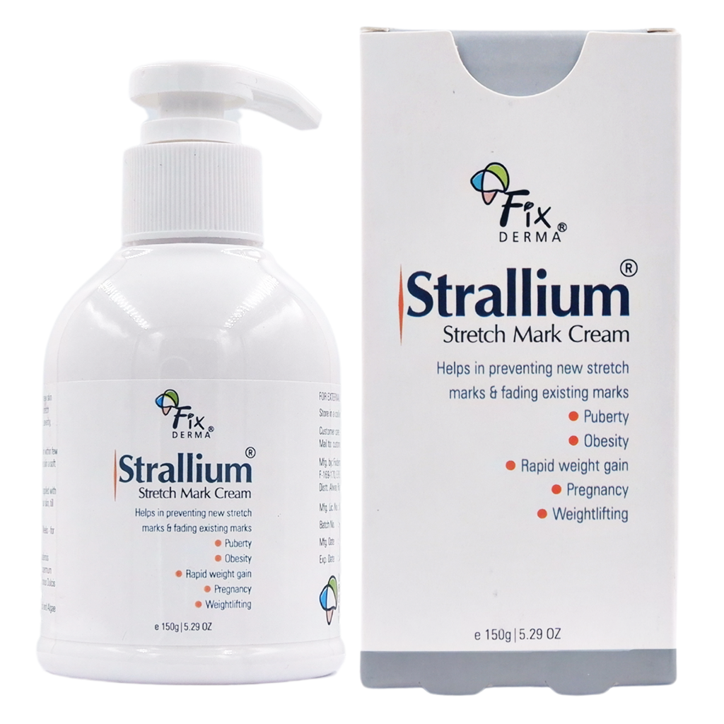 Kem làm mờ vết rạn da Fixderma Strallium Stretch Mark Cream - Pump Pack (150g)