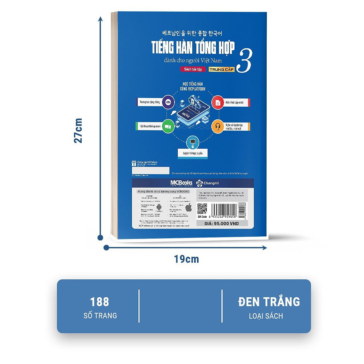 Combo Giáo Trình Tiếng Hàn Tổng Hợp Trung Cấp Dành Cho Người Việt Tập 3 (Sách Giáo Khoa + Sách Bài Tập) - In Màu / Phiên Bản Mới