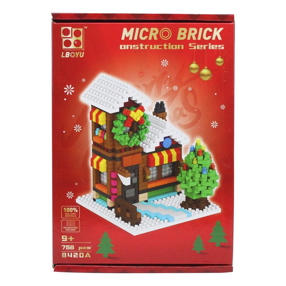 Đồ chơi micro blocks xếp khối ngôi nhà Noel VBC-8420A