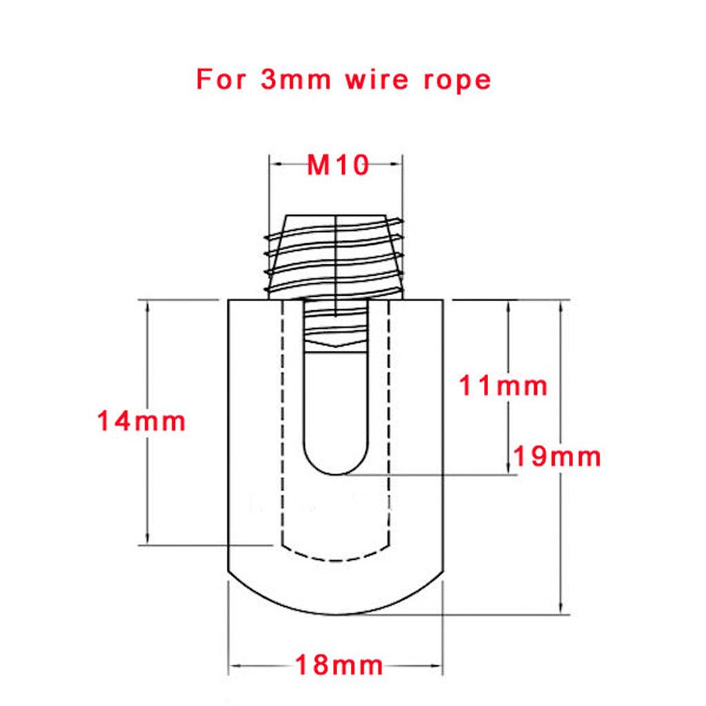 8 Món Thép Không Gỉ 316 Mềm Cao Cấp 3 Mm Dây Tregging Chéo Kẹp