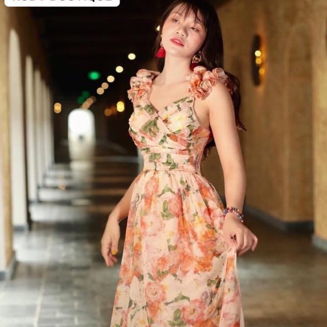 Hàng Có Sẵn Maxi hoa 2 dây 590