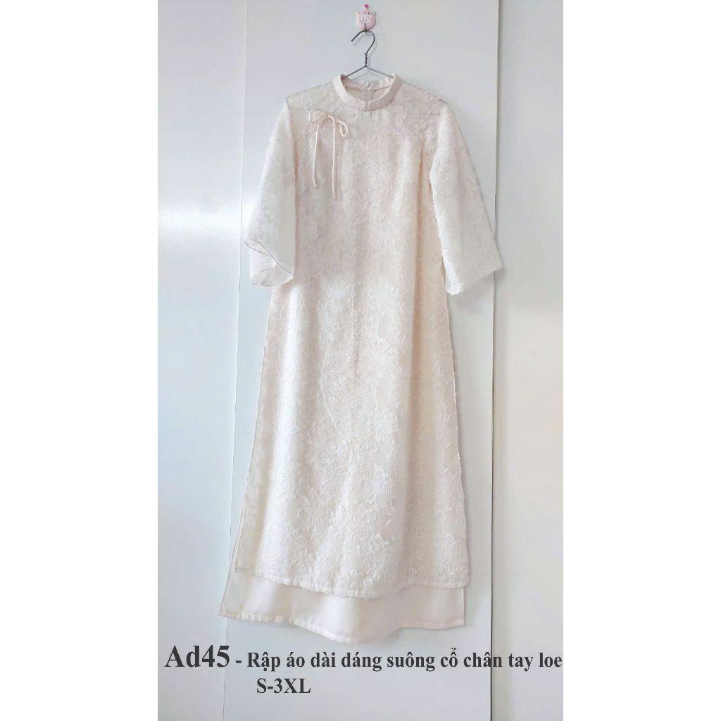 Rập giấy A0 áo dài voan 2 lớp người lớn mã  AD45