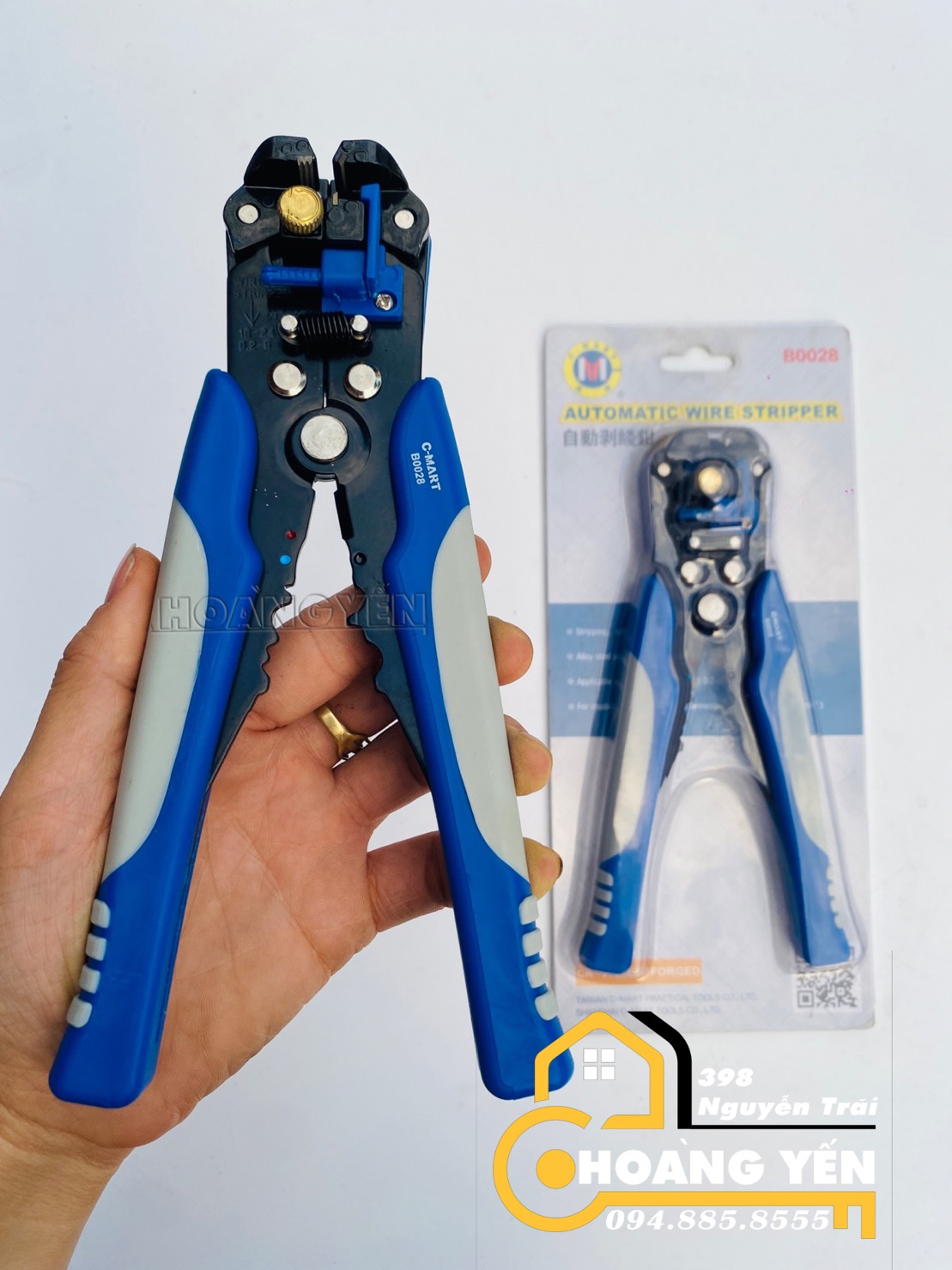 Kìm Tuốt, Kềm Cắt Dây Điện Tự Động C-mart B0028 từ 0.2~1.5m²