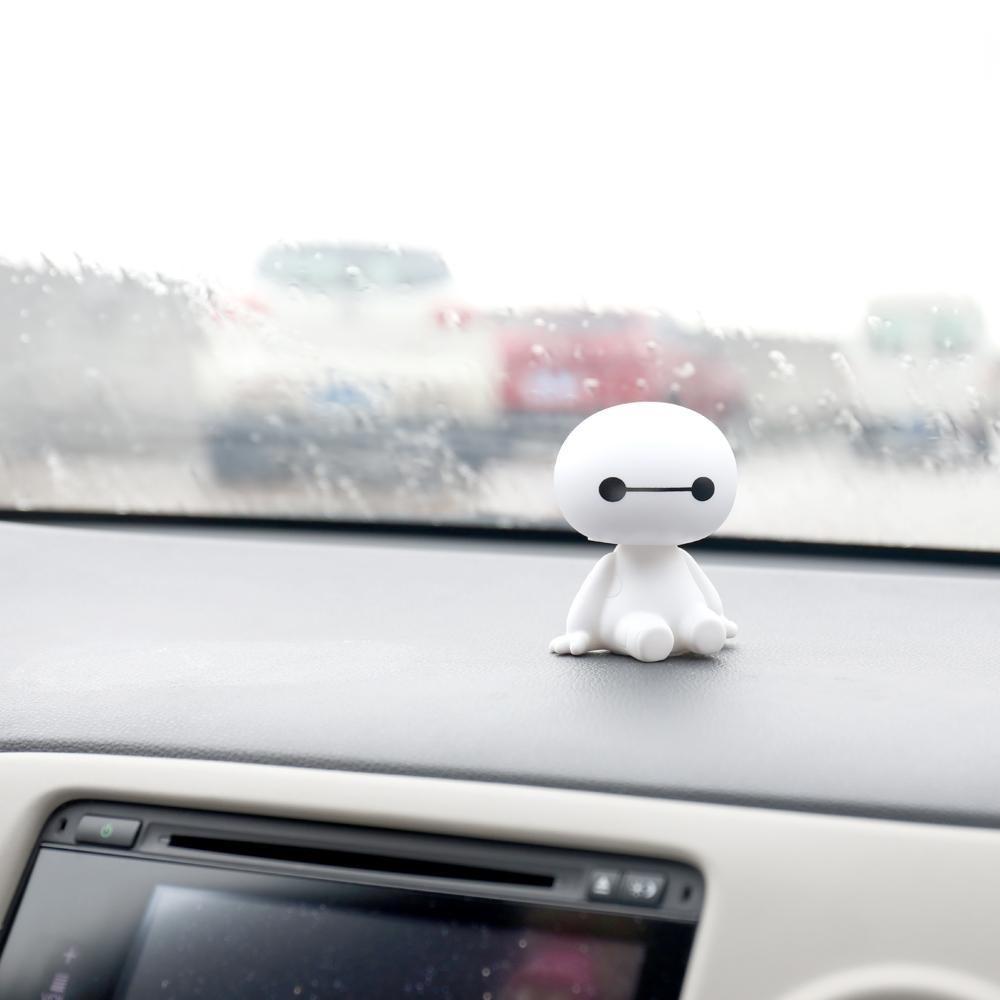 Mô Hình Nhân Vật Baymax Lắc Đầu Bằng Nhựa Dễ Thương Trang Trí Nội Thất Xe Hơi