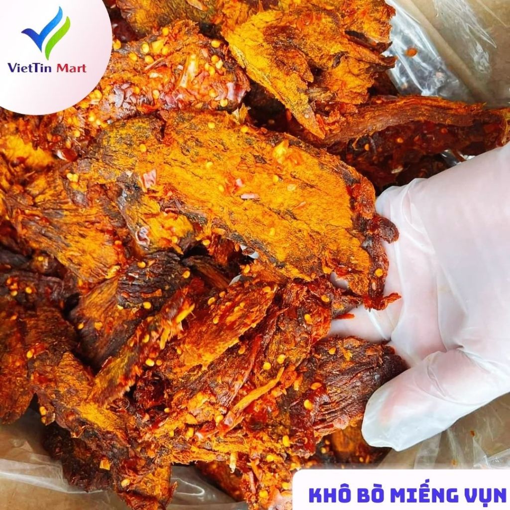 Khô Bò Vụn Miếng Lớn vị cay Viettinmart 250g