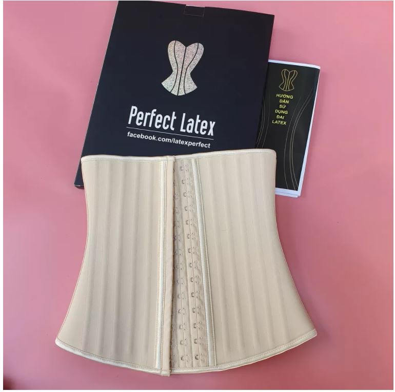 Đai latex 25 xương cao su non Hy Lạp - Gen nịt bụng giảm mỡ - Đai định hình lên dáng chuẩn - Hàng Chính Hãng