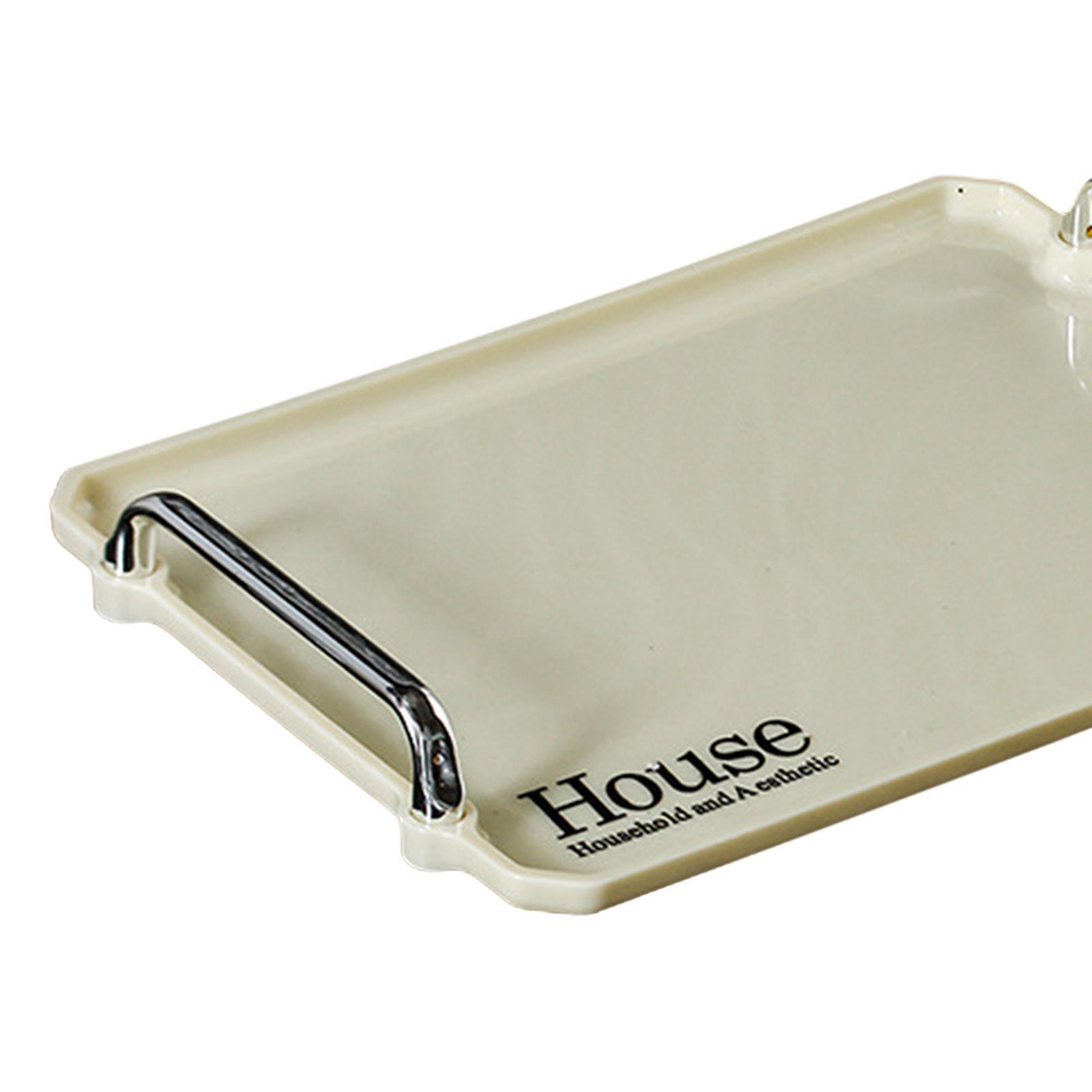 Serving Tray with Handles Food Trays for Desktop, Countertop Stylish Durable