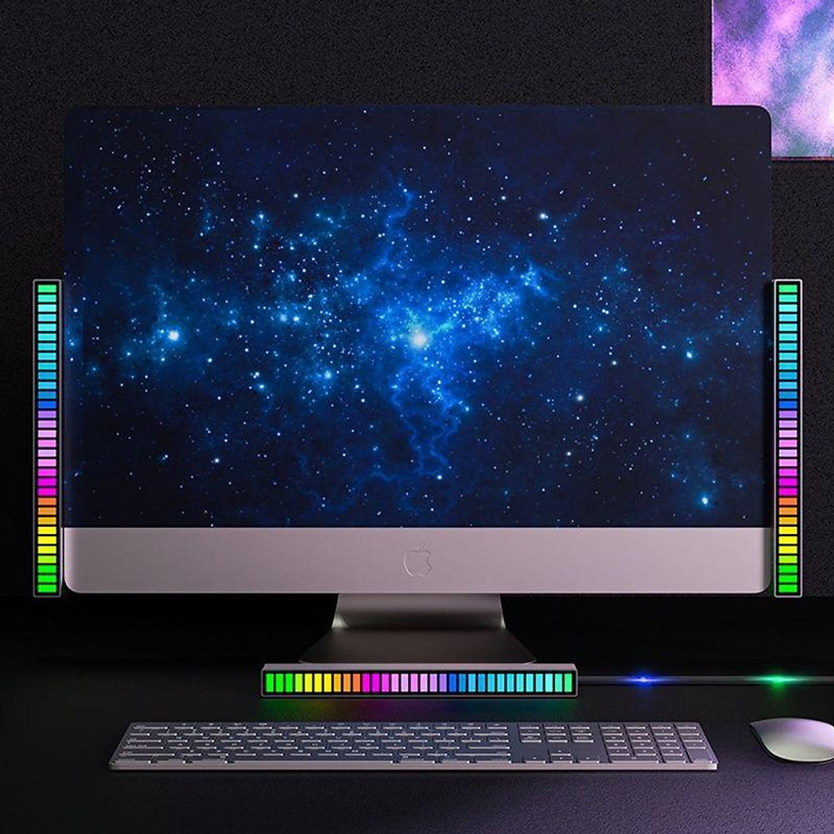 Thanh đèn led nháy RGB MÀU TRẮNG cảm biến âm thanh - đèn nháy theo nhạc , đèn LED sân khấu trang trí,decor phòng cảm biến âm thanh