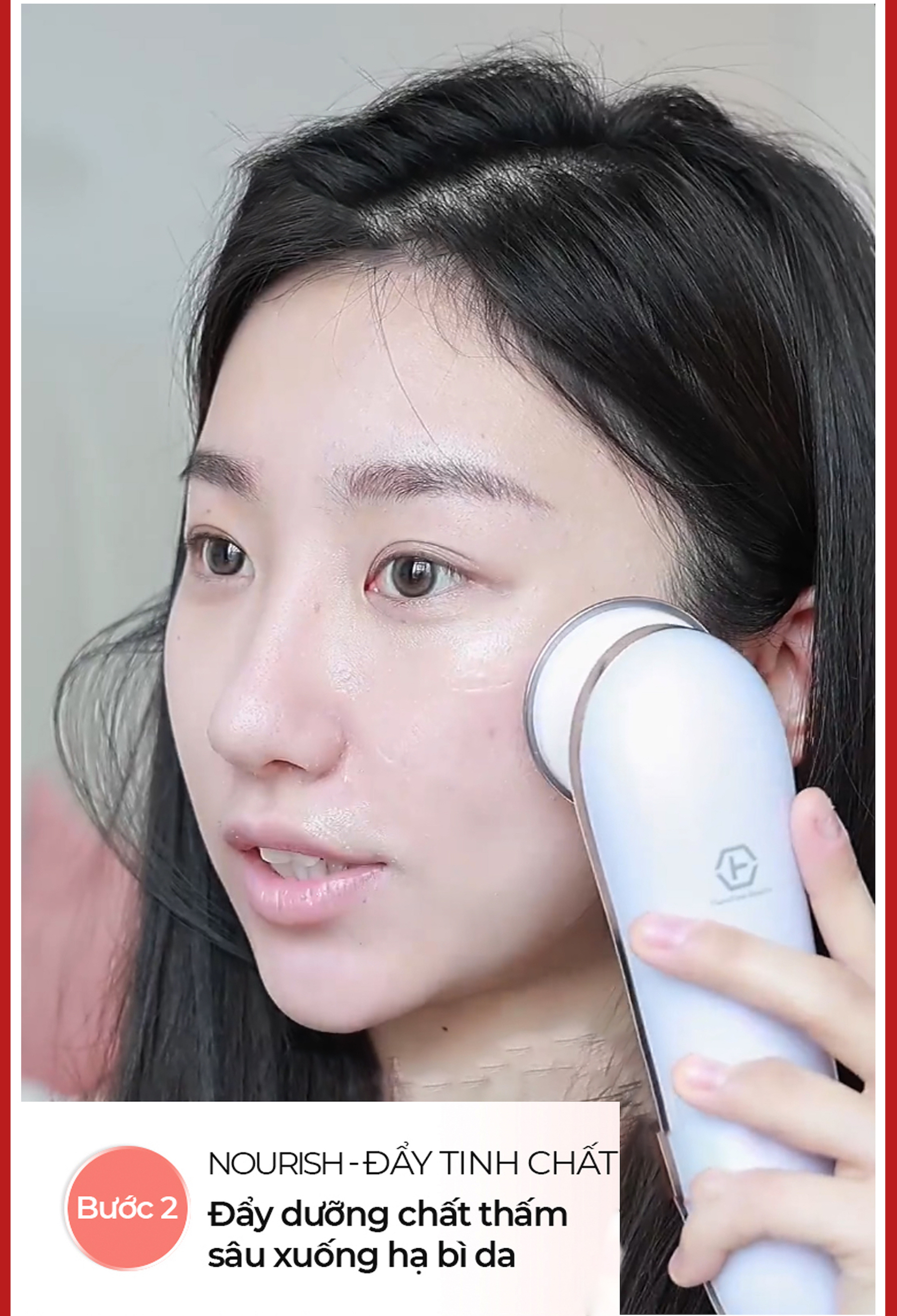 Máy nâng cơ trẻ hoá da 9 in 1 công nghệ Nano Photon RF, EMS , Sóng siêu âm Nanotime BEAUTY F82E tặng mã giảm giá  Bảo Hành Chính Hãng