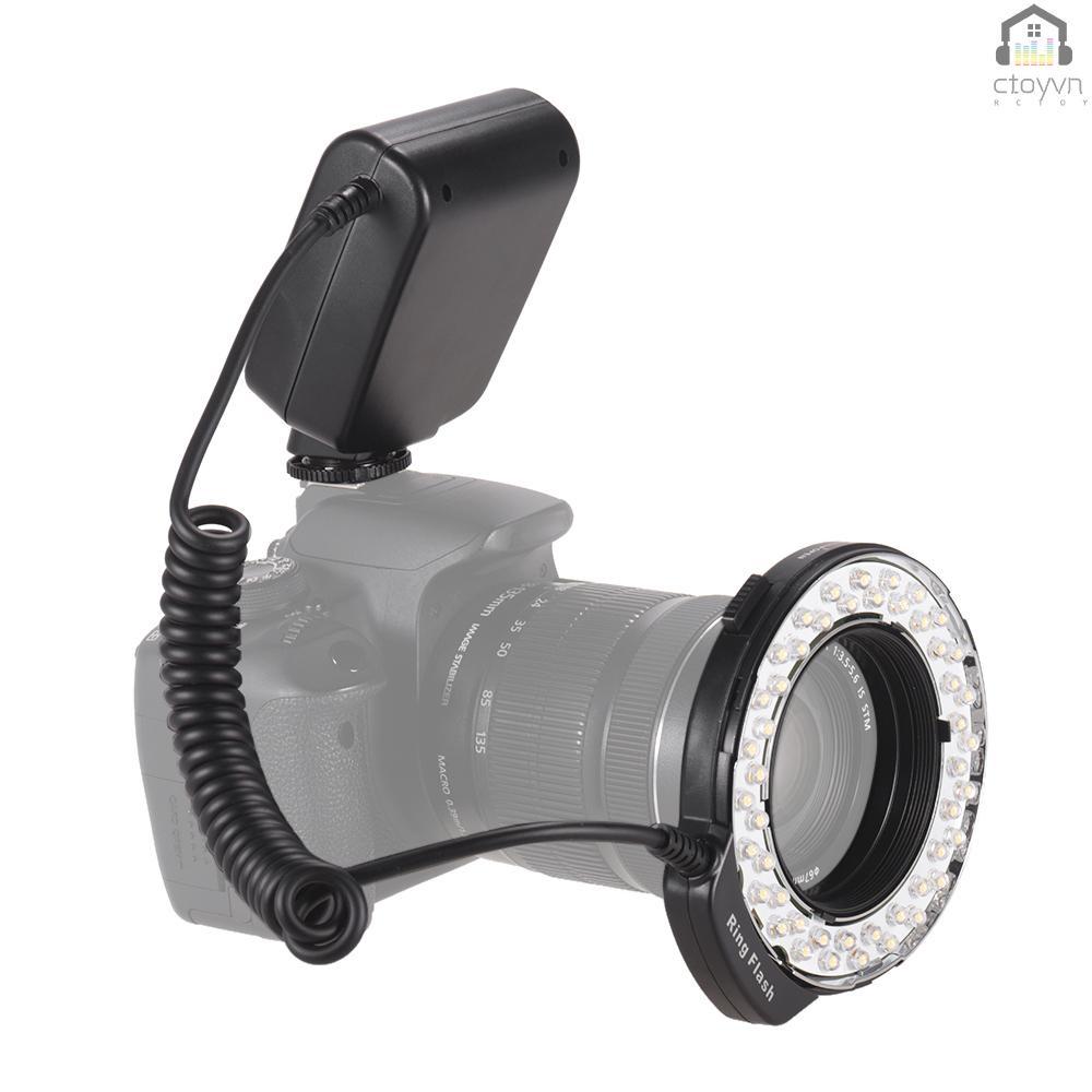 Vòng đèn flash HD-130 Macro LED 3000-15000K GN15 điều khiển 3 vòng đèn flash cho máy ảnh