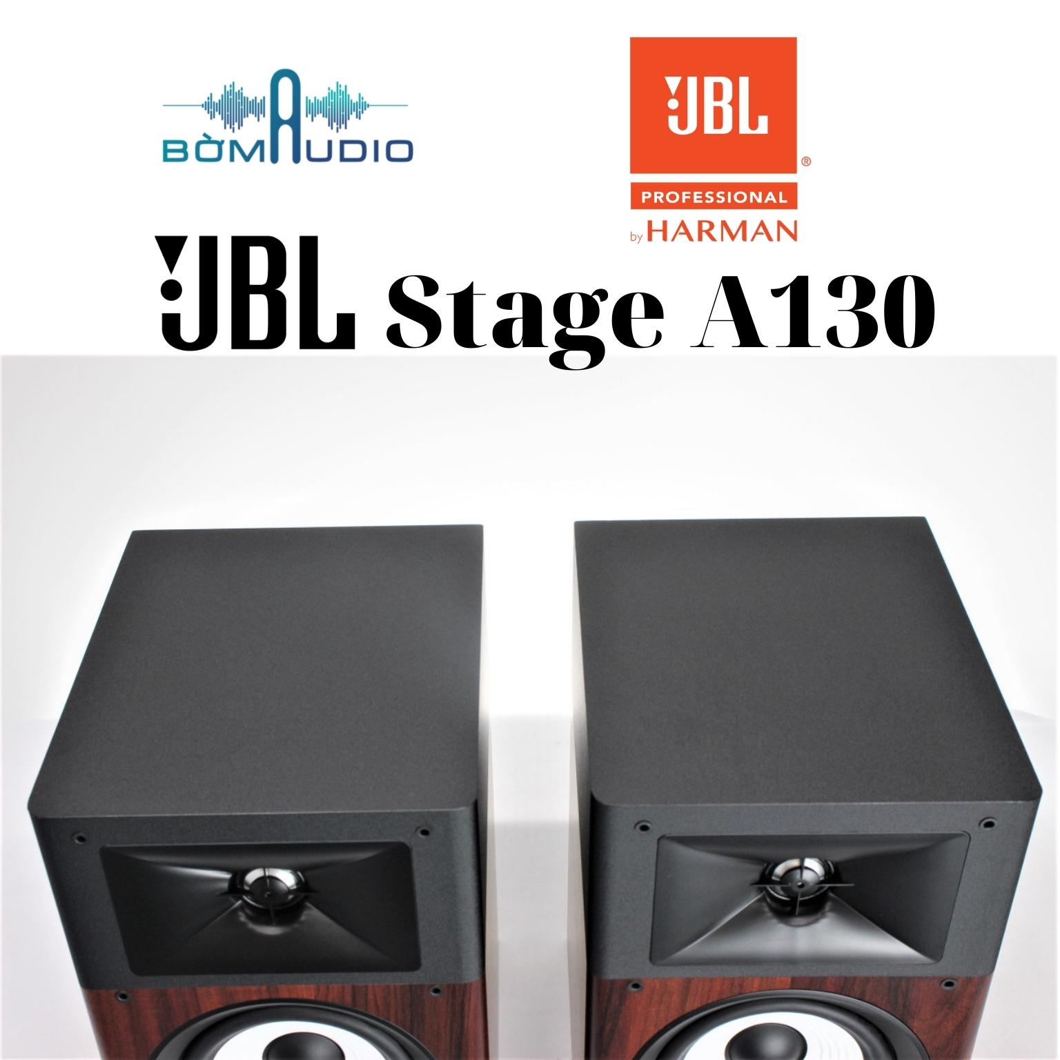 JBL STAGE A130 | Loa Bookshelf Xem Phim Nghe Nhạc Cực Hay Của JBL_USA | Treb Nhôm Sáng 25mm Thiết Kế Họng Kèn Hướng Sóng Độc Đáo - Loa Mid/Bass Polycellulose 13,5cm - Công Suất 125W - Độ Nhạy Cao 86dB | Hàng Chính Hãng _ Mới 100%