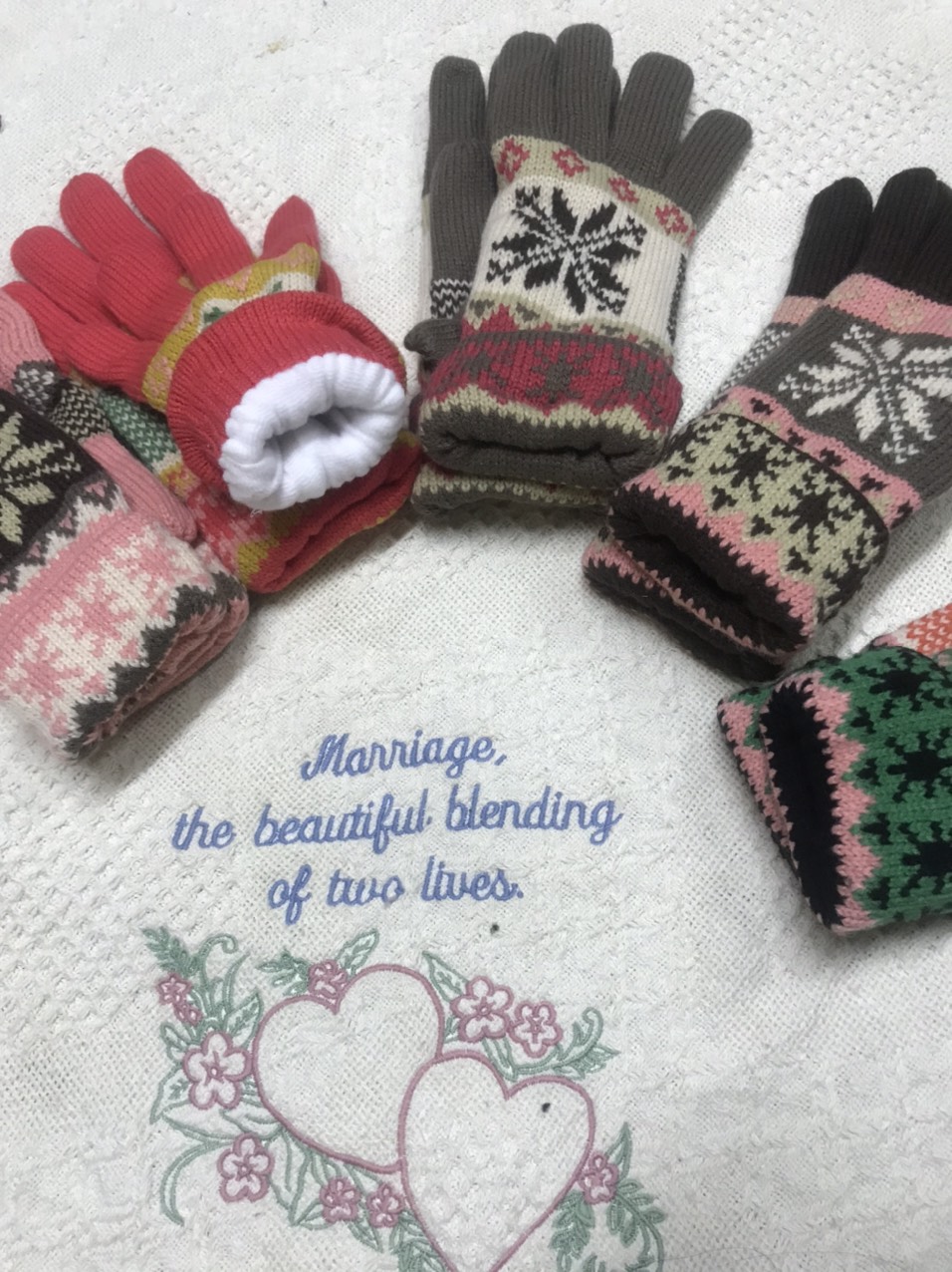 Găng Len Lót Nỉ Giao Màu Ngẫu Nhiên