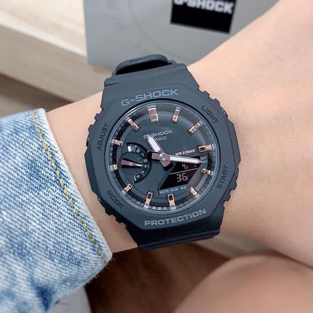 Đồng hồ unisex dây nhựa size nhỏ G-SHOCK Casio Anh Khuê GMA-S2100-1ADR