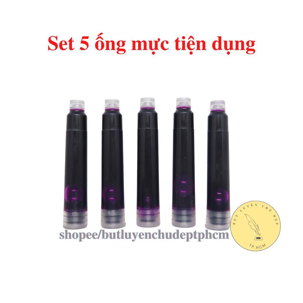 Set 5 ống mực tiện dụng không cần bơm mực