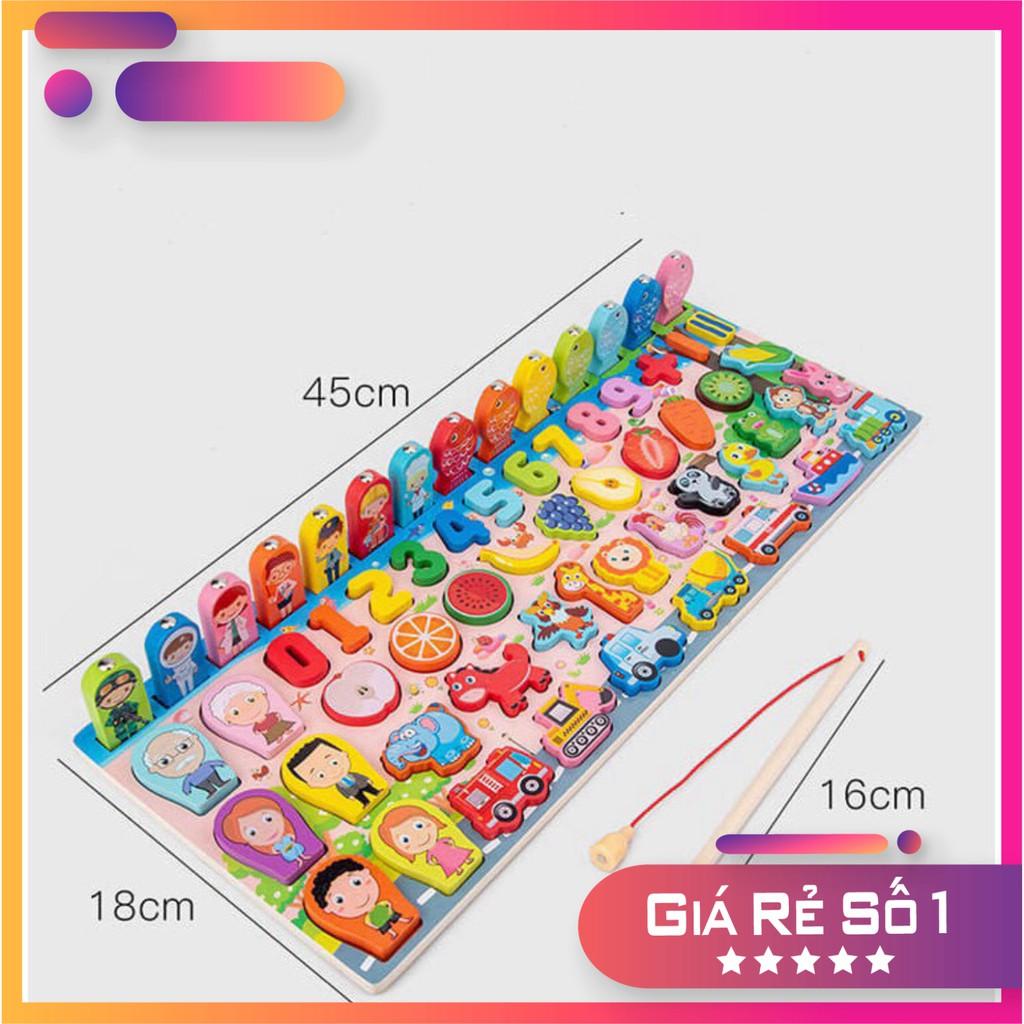 Bảng Đồ Chơi Học Tập Gỗ Câu Cá Và Ghép Số Học Đếm 63 Chi Tiết Cho Bé, Bộ Bảng Số Thông Minh Bằng Gỗ Mới Nhất 2021