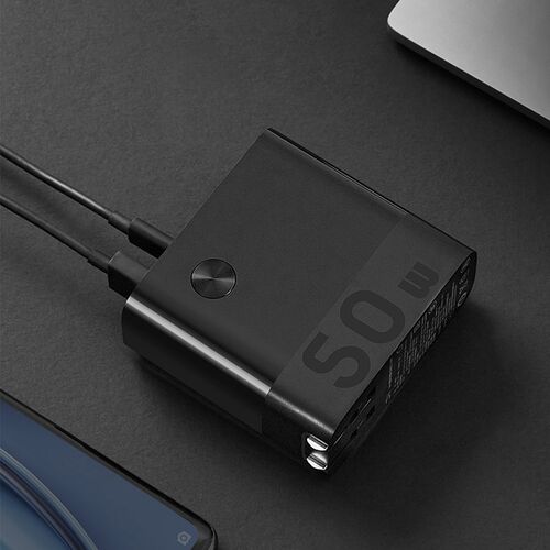 Củ Sạc Nhanh ZMI APB03 50W Kiêm Pin Dự Phòng 6700mAh, Kèm Cáp 2 Đầu Type C Dài 1m - Hàng Nhập Khẩu