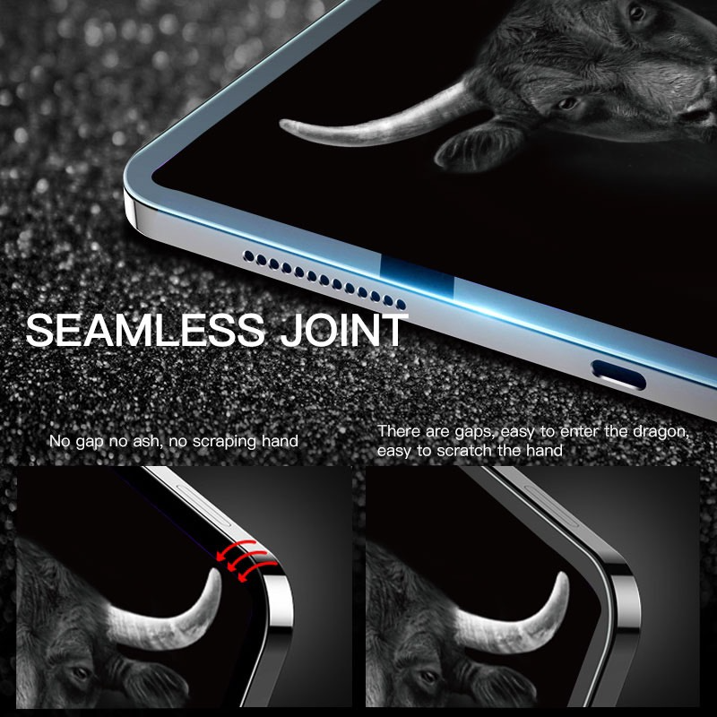 Miếng dán màn hình kính cường lực cho iPad hiệu MIPOW KINGBULL PREMIUM HD (mỏng 0.2 mm, vát cạnh 2.7D, chống trầy, chống va đập) - Hàng Chính Hãng