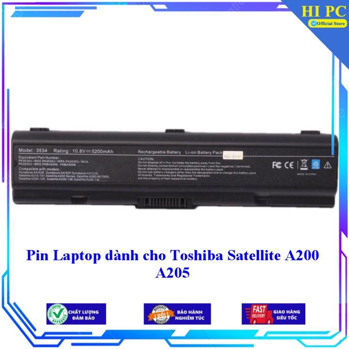 Pin Laptop dành cho Toshiba Satellite A200 A205 - Hàng Nhập Khẩu
