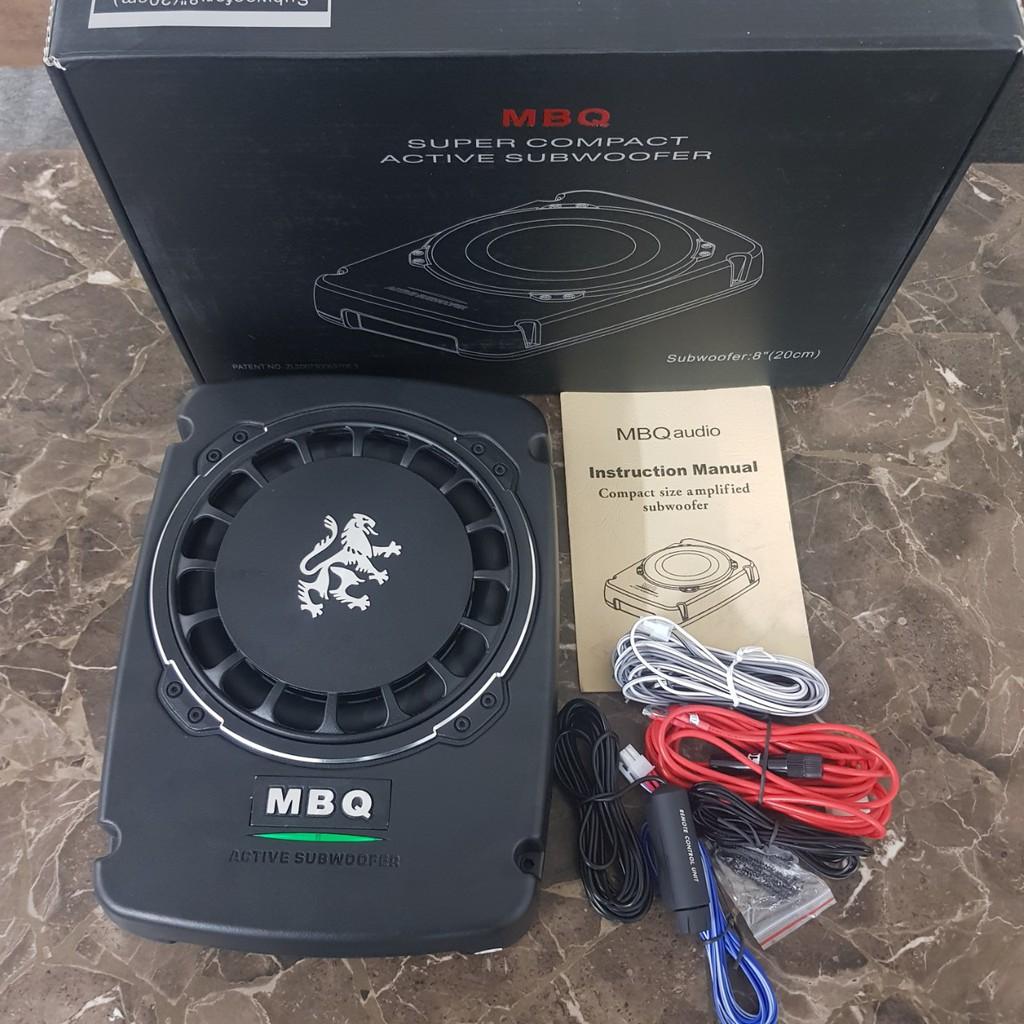 Loa SUB siêu trầm đặt gầm ghế ô tô MBQ Sư Tử MB-8RL - Công suất tối đa: 240W - Hàng Nhập Khẩu